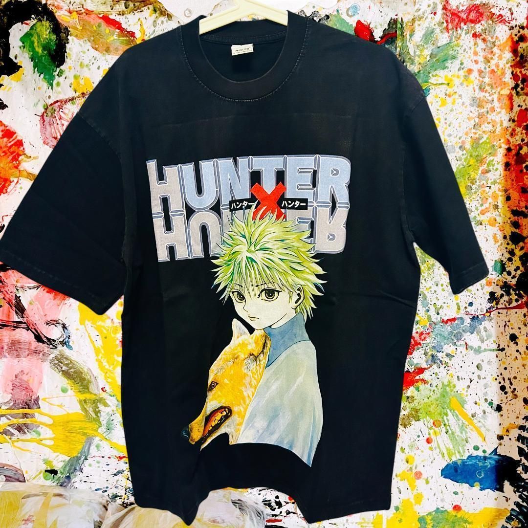 ハンターハンター キルア メンズ Tシャツ 半袖 春 夏 L XL アニメT