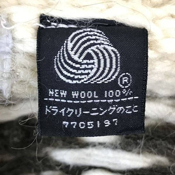 90s?☆ニコラス/NICHOLAS☆new wool/カウチンセーター/ジップ/ニット