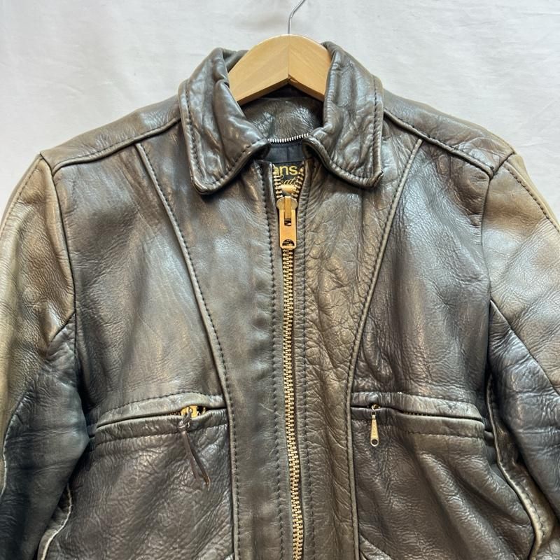 r*s様 Vanson 70s 80s talon 涙　ブラウン　レザー　ジャケ 超目玉80年代初期U.S.A.製vanson》希少80年代初期モデルvanson