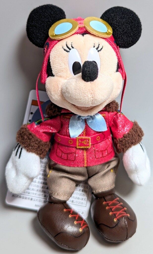 ディズニー　シー READY FOR TAKEOFF ぬいぐるみバッジ　ミニー ディズニー シー READY FOR TAKEOFF ぬいぐるみバッジ ミニー