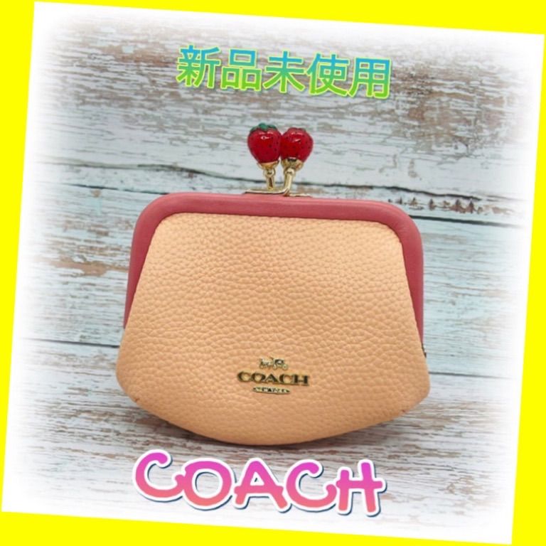 ☆COACHコーチ ノラ キスロック カラーブロック いちご - 通販