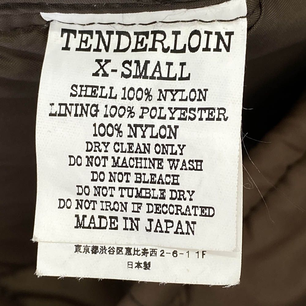 TENDERLOIN テンダーロイン T-NRA VEST 中綿 ベスト ブラウン系