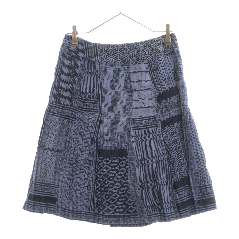 ドリスヴァンノッテン　プリーツスカート DRIES VAN NOTEN (ドリスヴァンノッテン) 総柄 プリーツ ラップ