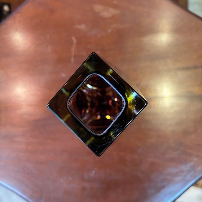 箱付き MURANO 花瓶 ガラスフラワーベース パーブル 高さ25cm