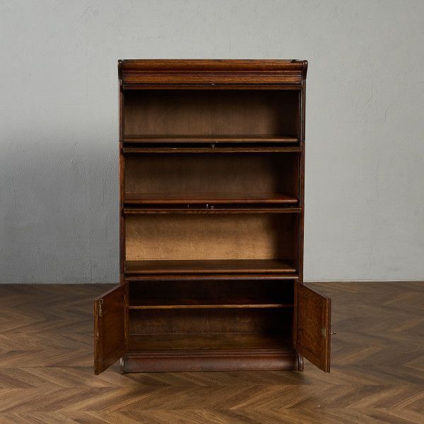 英国 アンティーク スタッキングブックケース 食器棚 クラシック