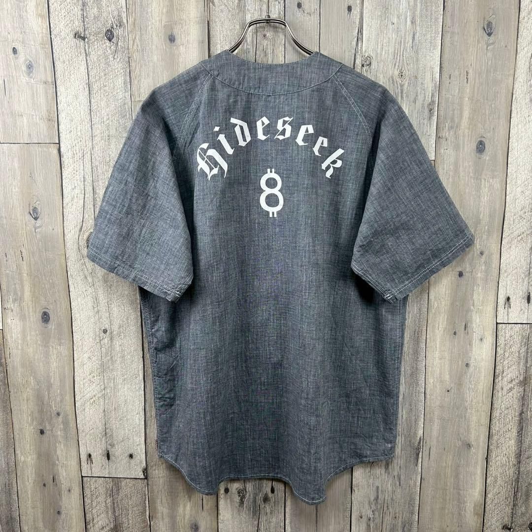 Hide and Seek ハイドアンドシーク 半袖 ベースボール シャツ XL
