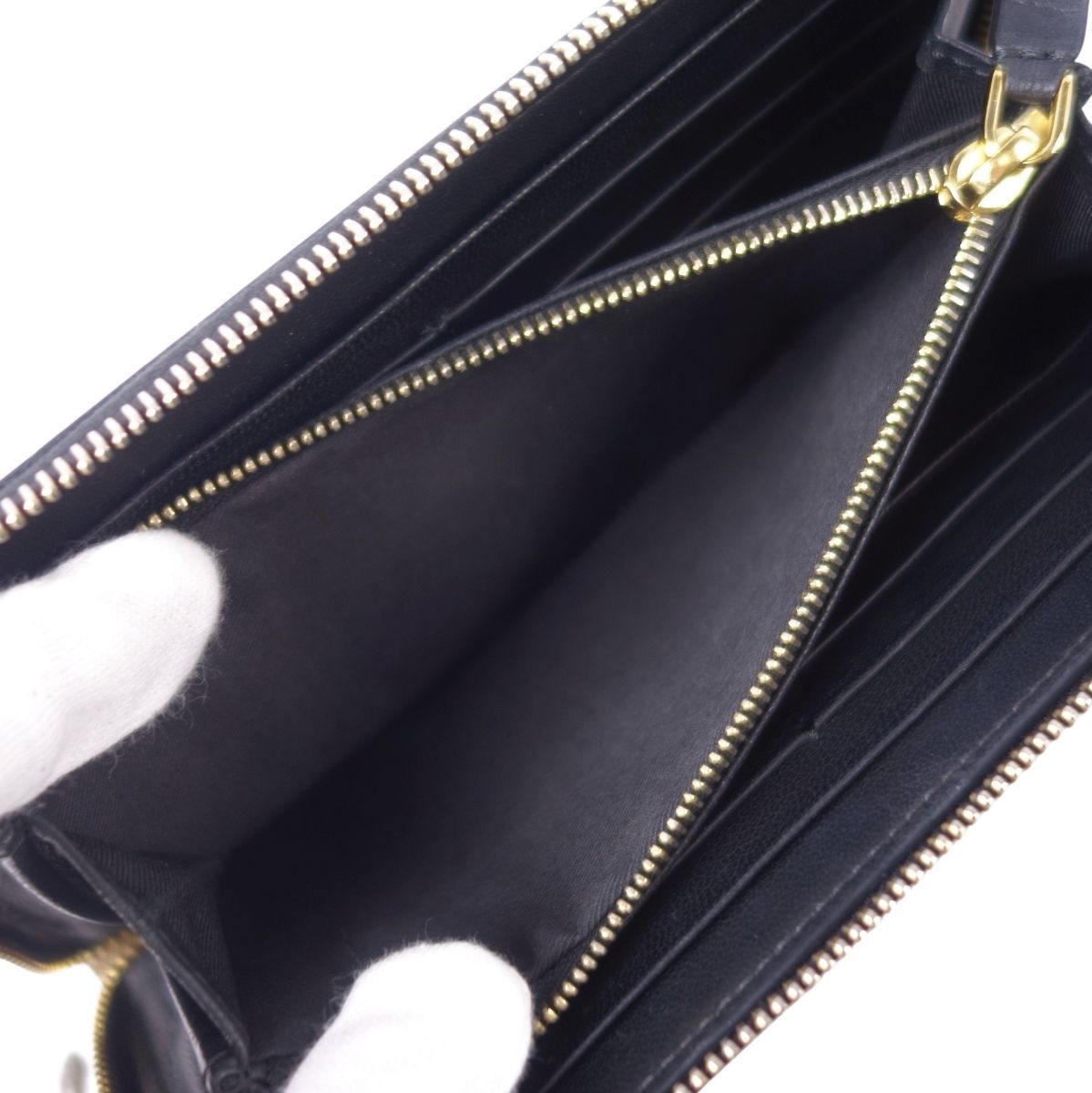 極美品 マルニ MARNI 財布 長財布 ロングウォレット レザー ラウンド