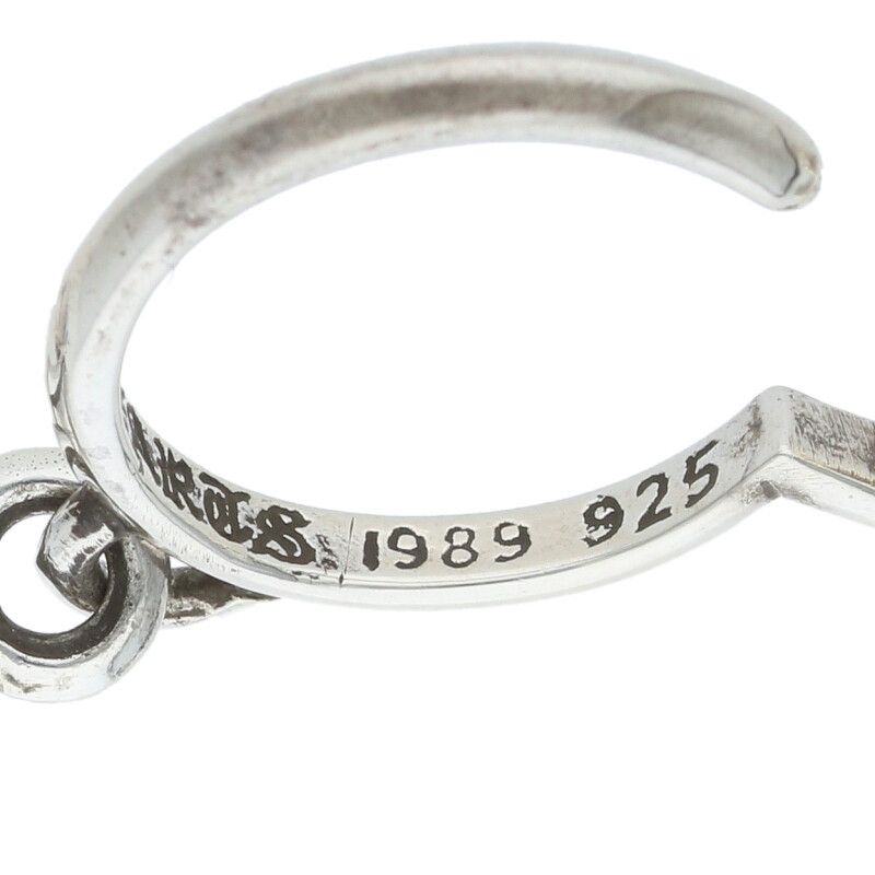 クロムハーツ TINY CH CROSSタイニーCHクロスフープ シルバーピアス CHROME HEARTS クロムハーツ TINY CH CROSS タイニーCHクロス