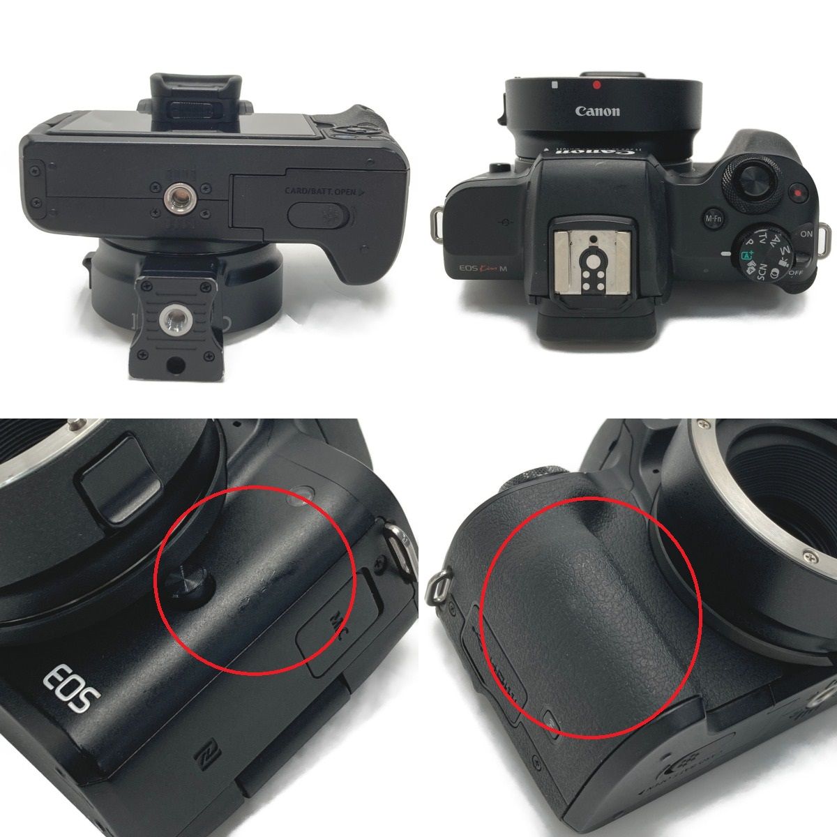 Canon EOS kiss M　※欠品有り CANON キャノン EOS Kiss M ミラーレス一眼カメラ レンズ欠品 バッグ