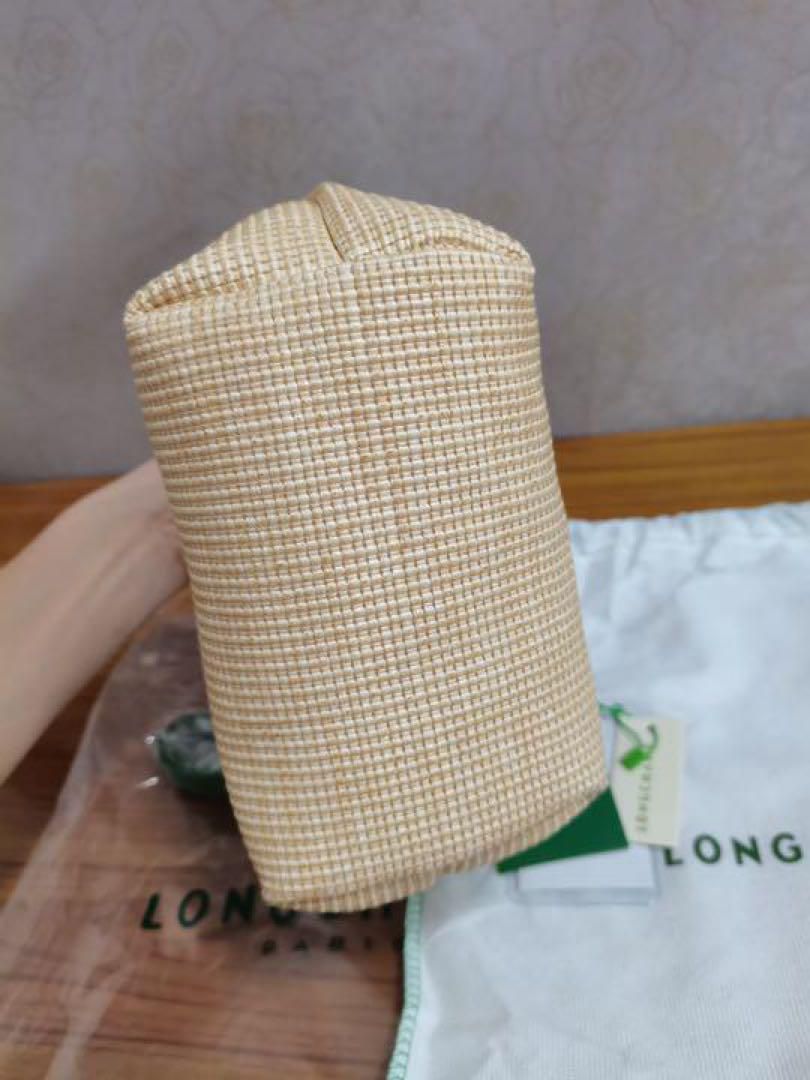極美品❤ロンシャン かごトップハンドルバッグ トートバッグ ショルダーバッグ 緑 極美品❤ロンシャン かごトップハンドルバッグ トートバッグ