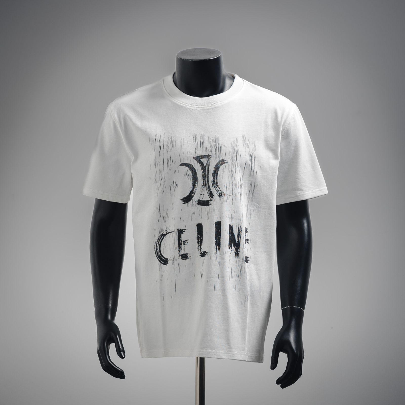 今日特価】Celine 2025SS アンティークロゴプリント 半袖 T