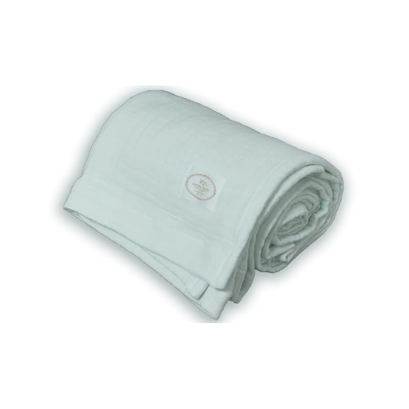 コットンフィーユ cotton feuille 9重織ガーゼケット 1年中快適に使えるふかふかボリュームガーゼ 織物の匠ならではの品質 シングル|ミントグリーン