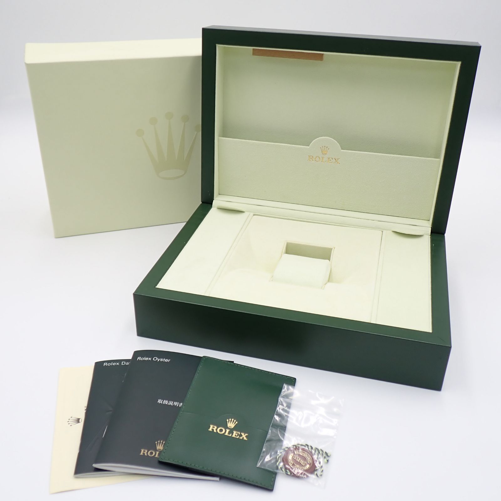 状態良 ROLEX ロレックス 33.00.71 空箱 グリーン プラチナ XL