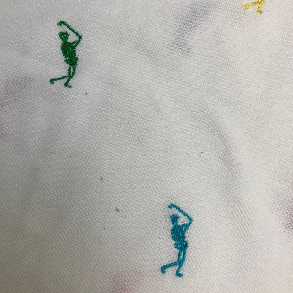 サイズ：M MARK&LONA マークアンドロナ ノースリーブポロシャツ 総柄