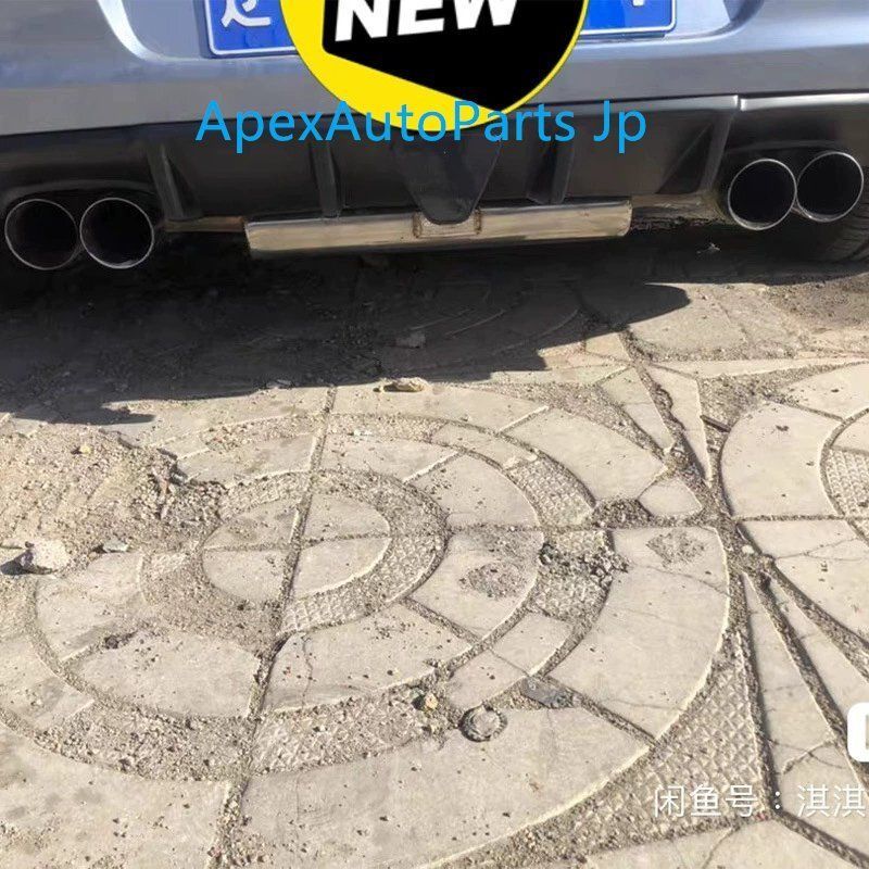 ゴルフ6 2008-2012 GTI リアリップ デュアル クアッドエキゾースト リアディフューザー スポイラー