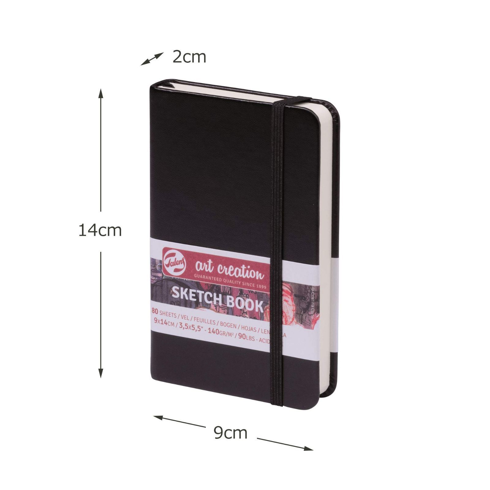 厚み140 G 細目 黒 中性 9 14 cm 綴じ 絵を描く手帳 T 9314 001 M アートクリエーションスケッチブック 407137 ターレンス