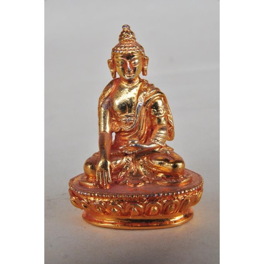 ネパールパタン製 ミニ仏像 五智如来 阿しゅく如来 アクショービャ