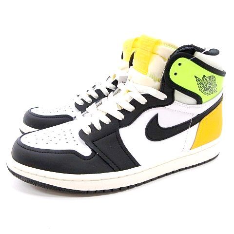 ナイキ NIKE 555088-118 Air Jordan 1 High OG Volt Gold エアジョーダン1 ハイ ボルト ゴールド  スニーカー 27cm 白 ホワイト 黒 ブラック イエロー A0119 - メルカリ