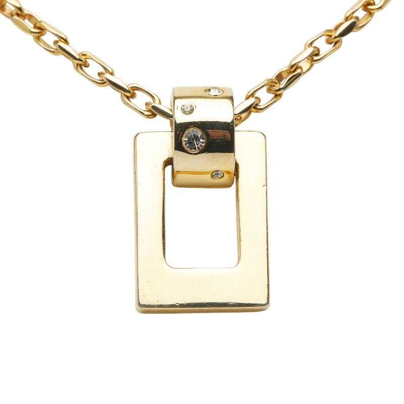 サンローラン スクエア ゴールド メッキ ラインストーン レディース SAINT LAURENT 205-38401