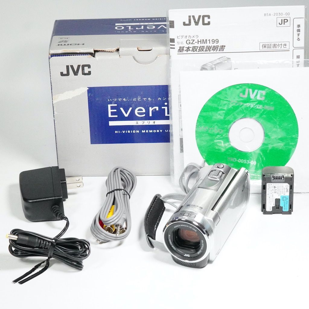 ★未使用品★極美品　Everio GZ-HM199-S ビデオカメラ 2025年最新】Yahoo!オークション -JVC everio gz-hm199の中古品