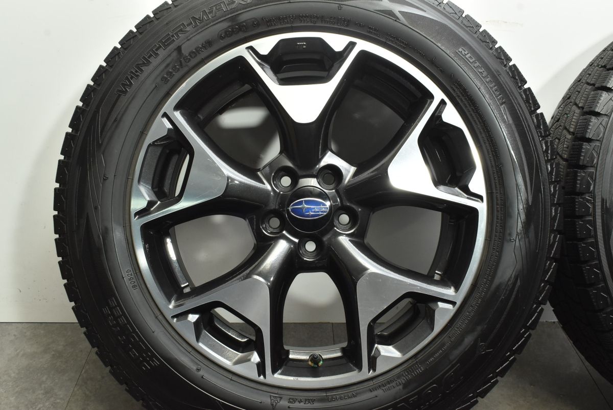 ENKEI製】スバル GT系 XV 純正 17in 7J +55 PCD100 ダンロップ