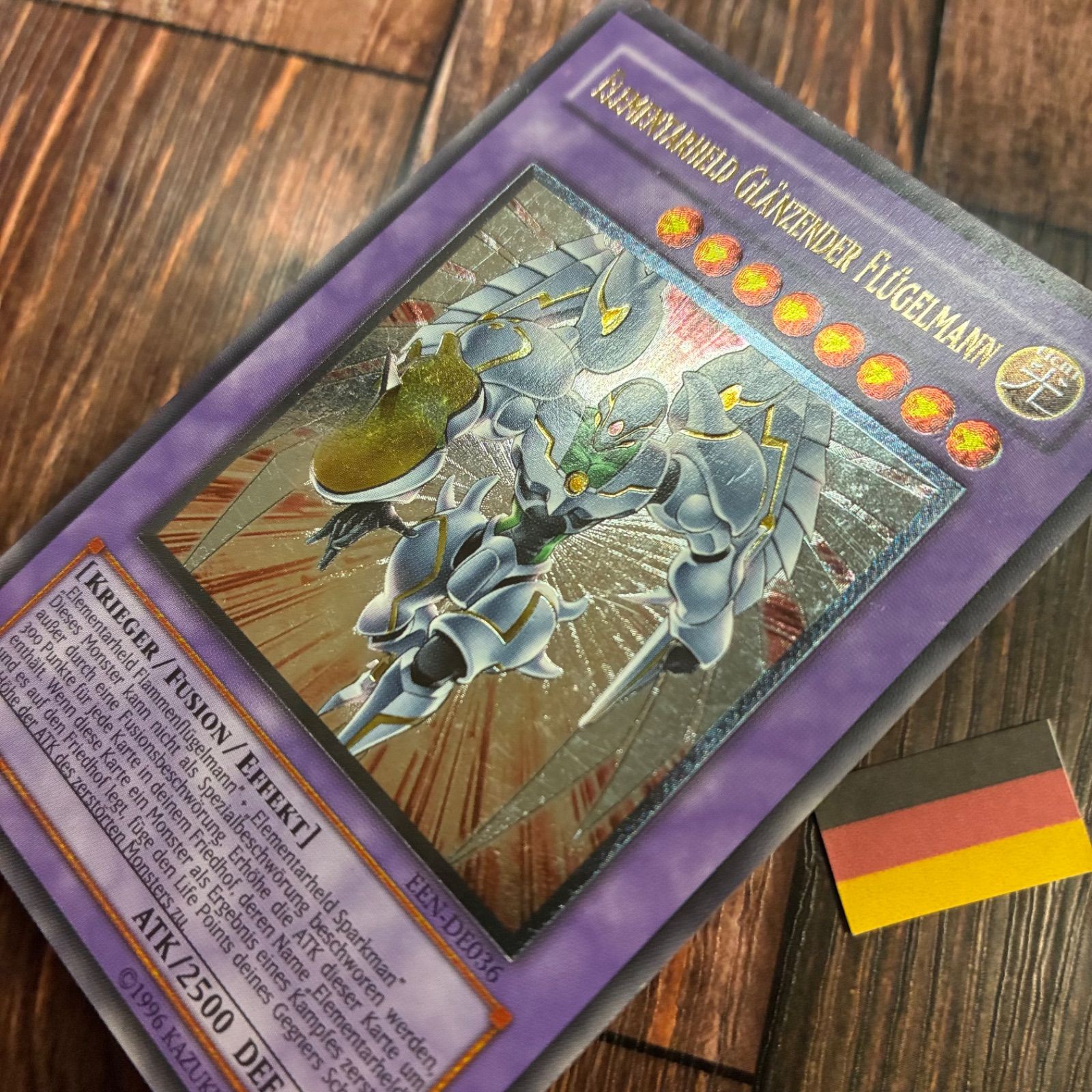 遊戯王 ドイツ版 EU版 Ｅ ＨＥＲＯシャイニング フ ウィングマン レリーフ WWW_STEELWINDOWSANDDOORS_COM