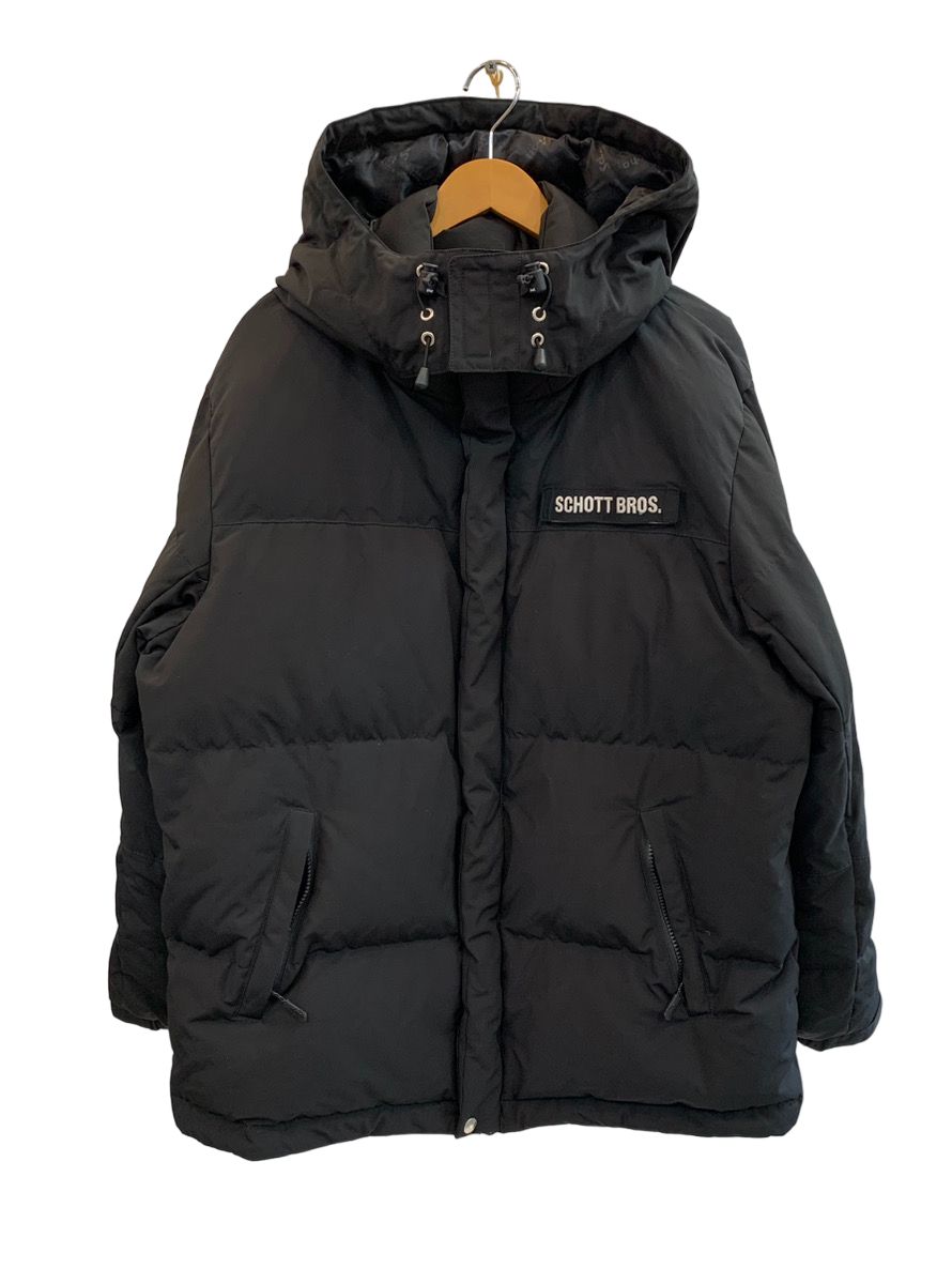 ショット SCHOTT ダウンジャケット CLASSIC 2 TONE DOWN JACKET 3122069 ジャケット ロゴ ブラック XLサイズ 201MT-2391