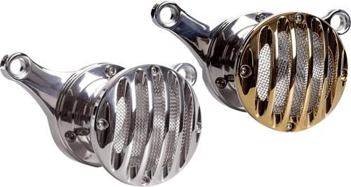 GRILL DESIGN ベロシティースタック ボディ ポリッシュ キャップ ブラス 2008〜16年ツーリング トライク