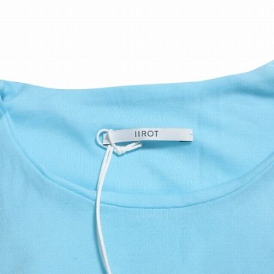 未使用品 イロット IIROT BODY SUIT ボディスーツ タグ付き 長袖 カットソー 1 S相当 スカイ ブルー系 IBO70 X レディース イロット IIROT BODY SUIT ボディスーツ タグ付き 長袖
