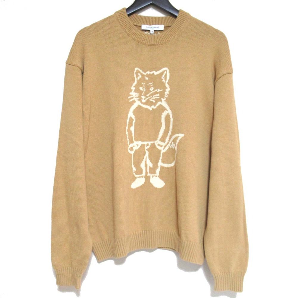 未使用 25SS MAISON KITSUNE メゾンキツネ DRESSED FOX INTARSIA