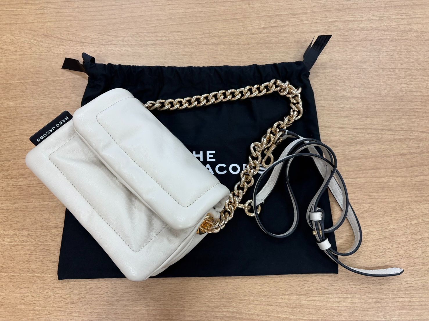 MARC JACOBS \"The Pillow Bag\" レザー&チェーン2WAYバッグ MARC JACOBS 
