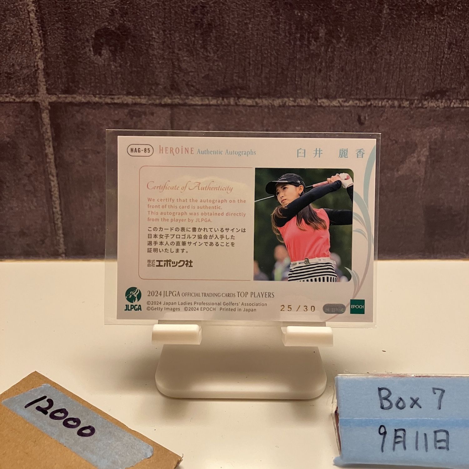 気軽な 2025 EPOCH TOP PLAYERS 白井麗香 25|30 直筆サイン JLPGA HEROINE カード 【即納】品質100％ 保証！