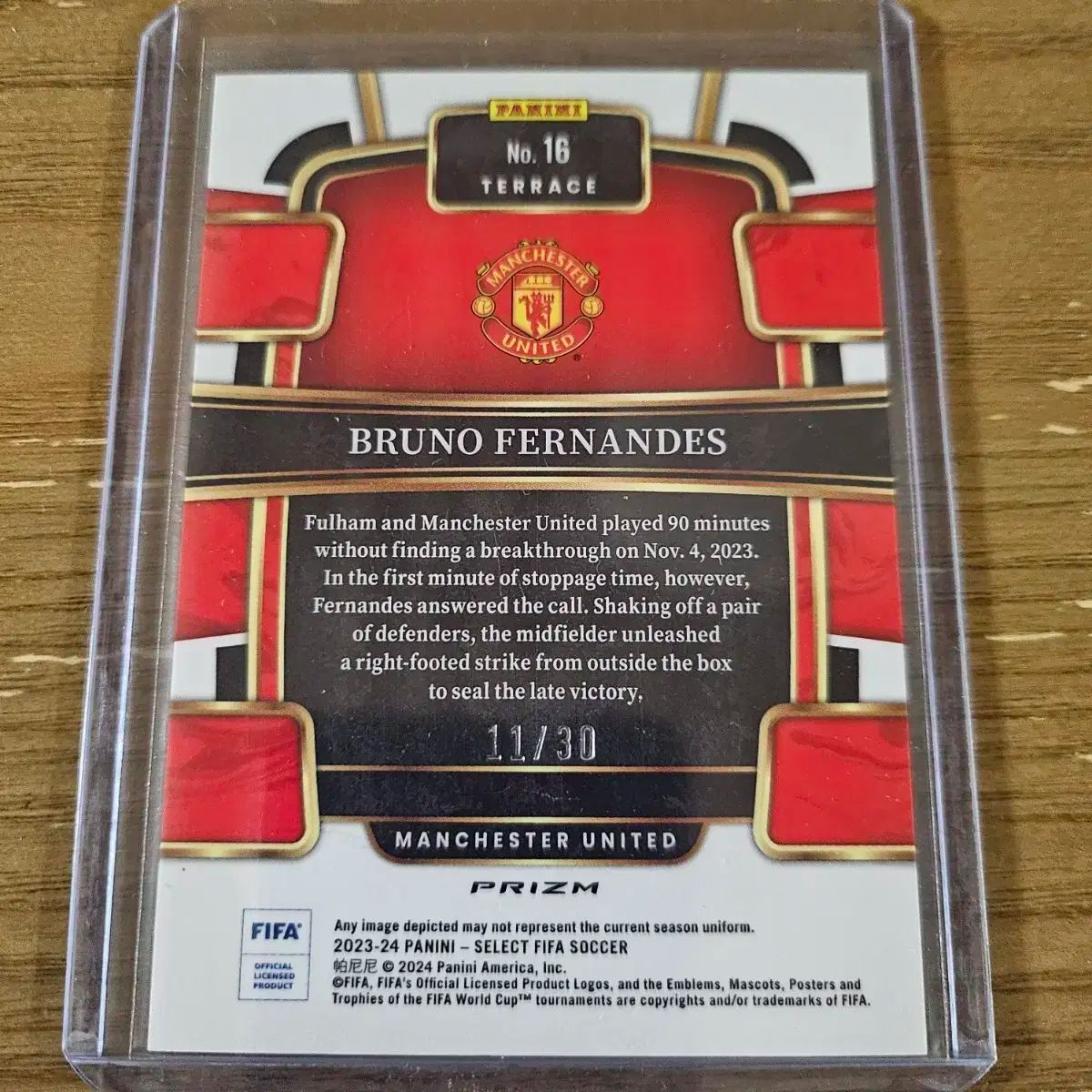 23-24 Panini Select Bruno Fernandes タイダイ 30枚限定 MANCHESTER UNITED FC