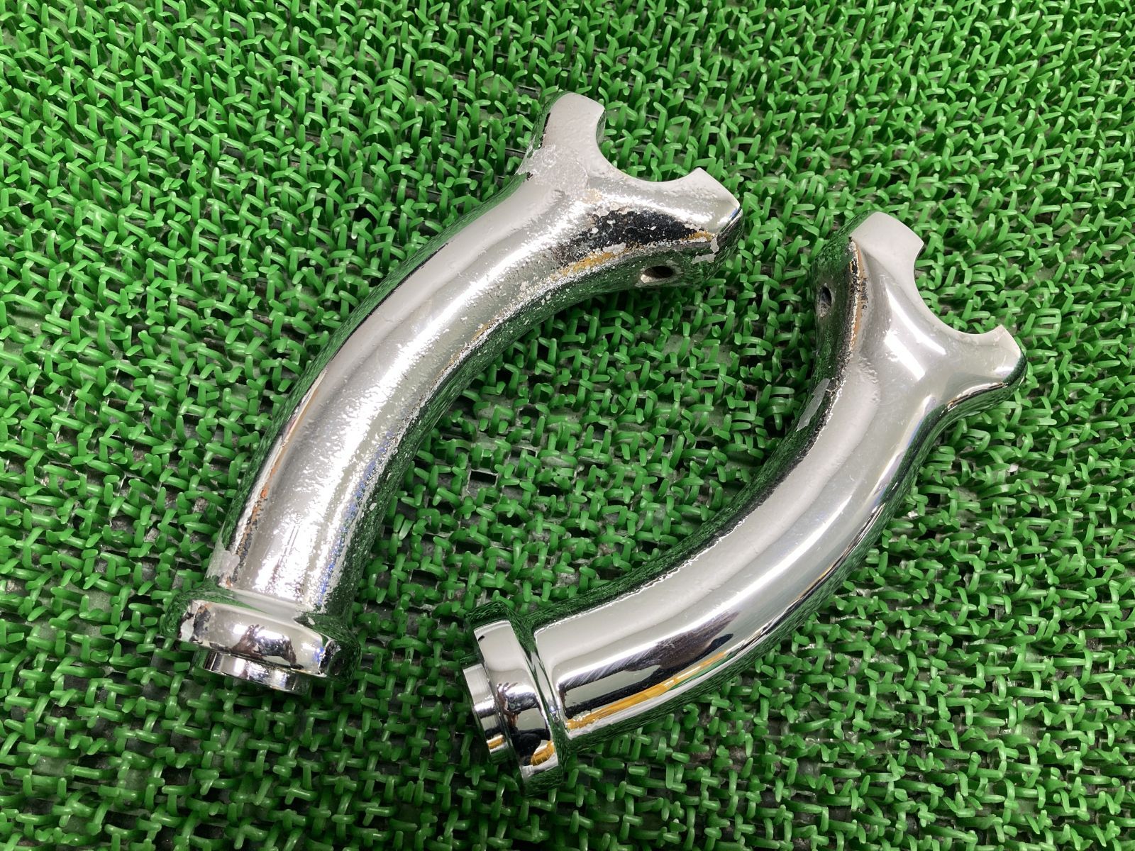 FXSTD1450 ハンドルポスト 左右 ハーレー 純正 バイク 部品 2002年式外し ソフテイル 140mm プルバックライザー ペイント素材に