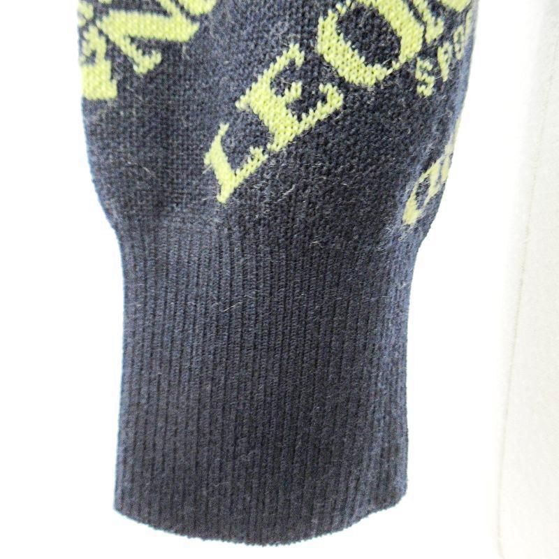 レオナールスポーツ LEONARD SPORT 総柄 ジップニット パーカー