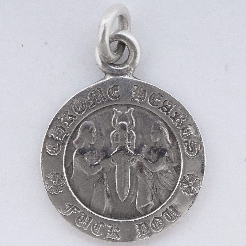 CHROME HEARTS エンジェルメダルチャーム V1 シルバー クロムハーツ