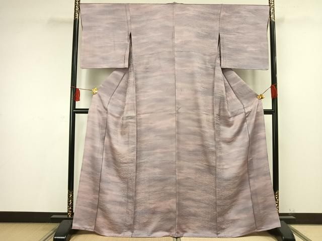 平和屋着物▽上質な小紋　単衣　霞文　正絹　逸品　AAAV2676fy 平和屋着物▽上質な小紋 単衣 霞文 正絹 逸品 AAAV2676fy - メルカリ