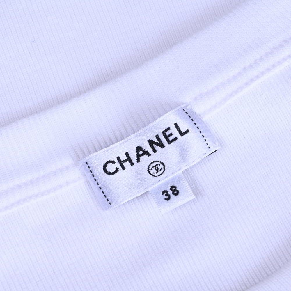 CHANEL - CHANEL 23K P75952 ココマーク カメリア コットン Tシャツ CHANEL 23K P75952 ココマーク カメリア コットン Tシャツ