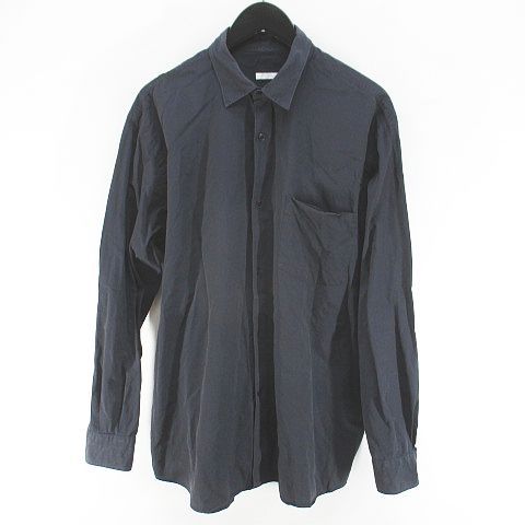 COMORIネイビー バンドカラーシャツ 左胸ポケット付き　サイズ1 紺 楽天市場】COMOLI 21ss BAND COLLAR SHIRT NAVY コモリ バンド