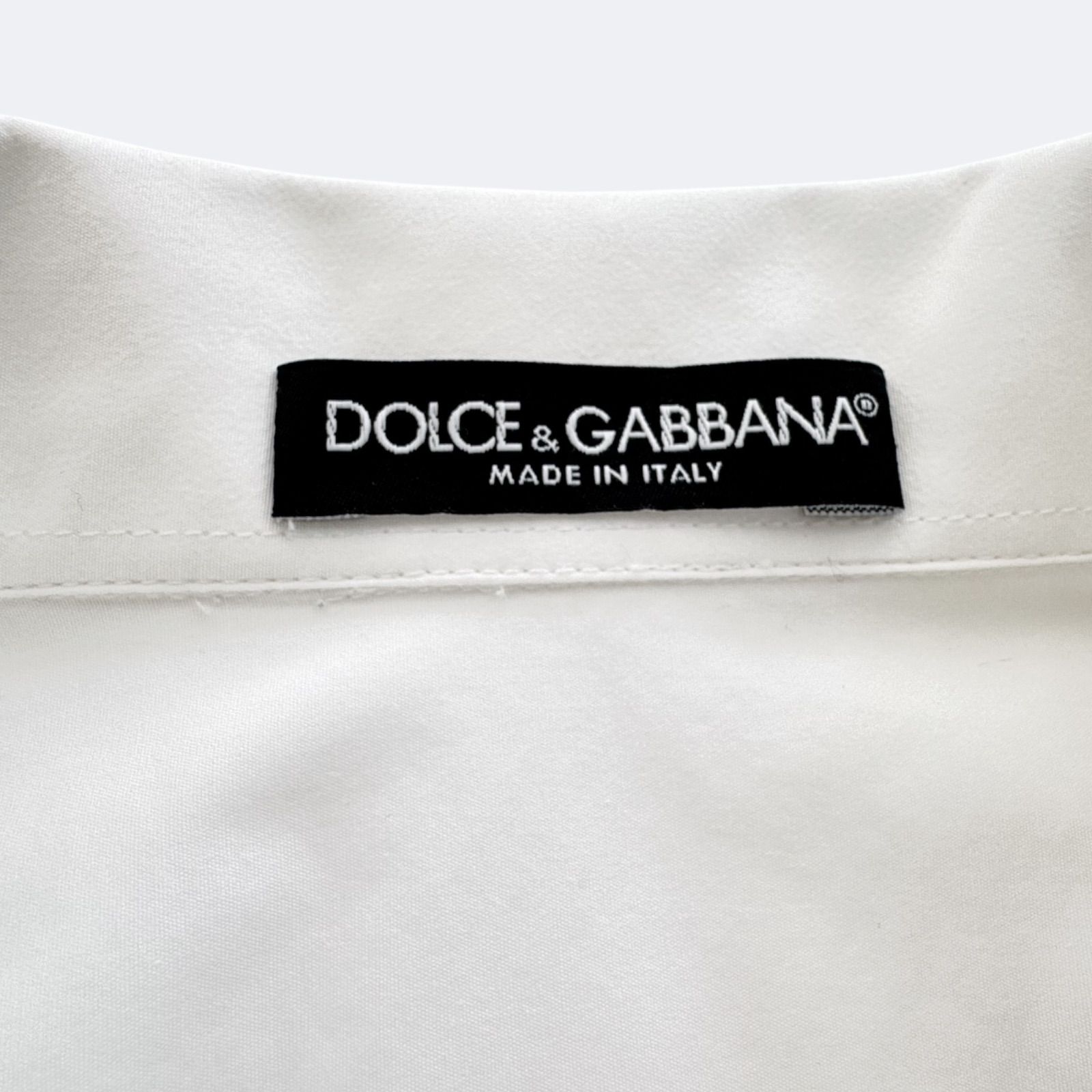 Dolce&Gabbana ドルガバ ブラウス ホワイト フリル コットン 