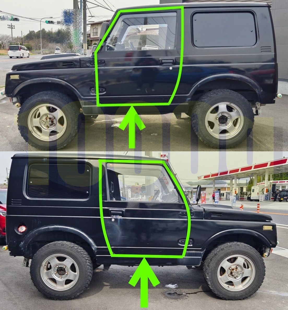 スズキ純正 SUZUKI 超 品 ジムニー JA11 JA12 JA22 ドア ウェザーストリップ 左右セット JA11V JA12V JA22W