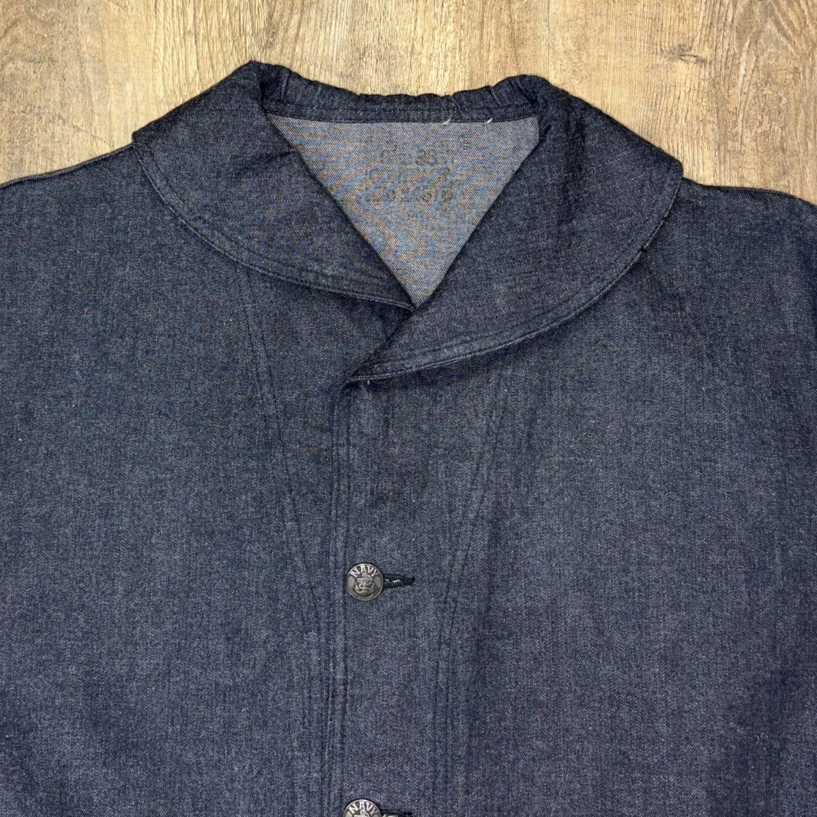 バズリクソンズ U.S.NAVY デニム ダンガリージャンパー アメカジ ミリタリー 軍物 BR12744A 421 ネイビー