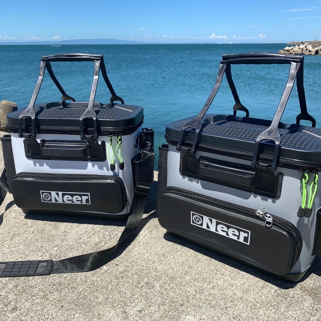 Neer バッカン 28L グレー 水汲みバケツ付き タックルボックス 1762 Neer バッカン 28L グレー 水汲みバケツ付き タックルボックス