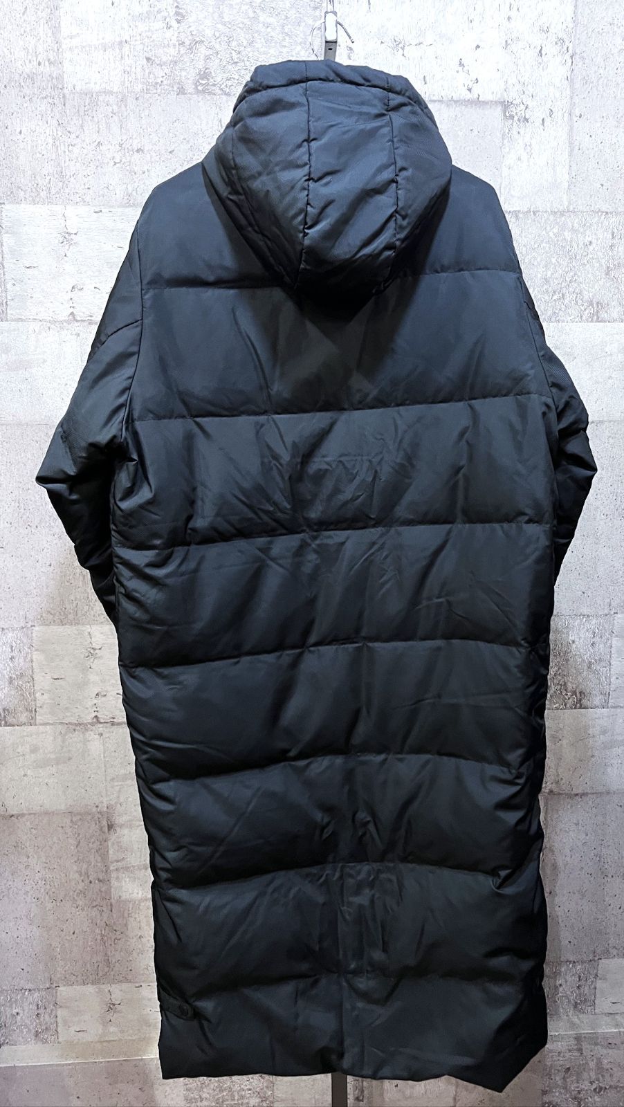 美品 アディダス CLIMAPROOF ダウン ベンチコート 黒 ブラック M