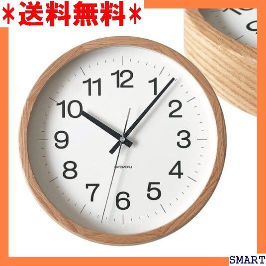 ☆人気 KATOMOKU muku clock 16 オーク 連続秒針 km-113OA φ306mm 電波