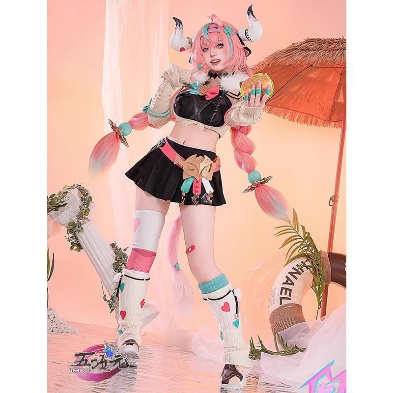 高品質 五次元 原神 コスプレ ヴァレサ 衣装 ウィッグ 靴