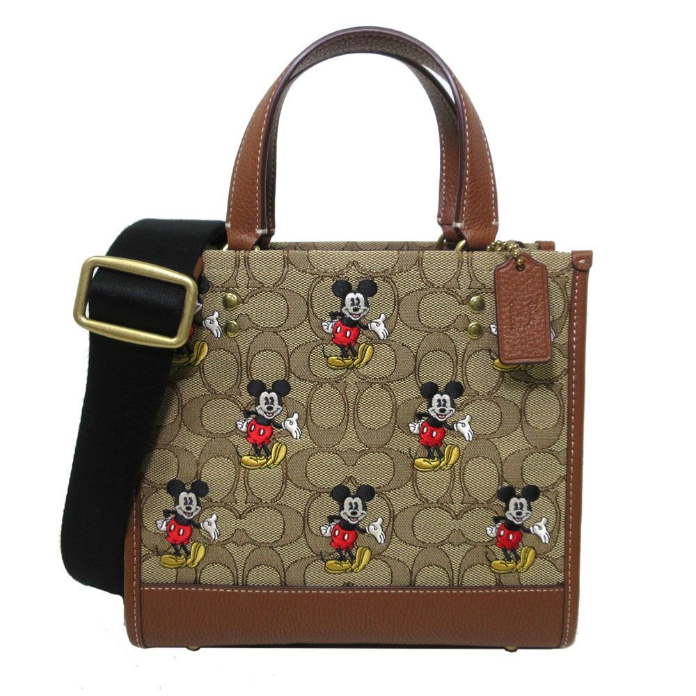 コーチ ハンドバッグ COACH X DISNEY シグネチャー ジャカード