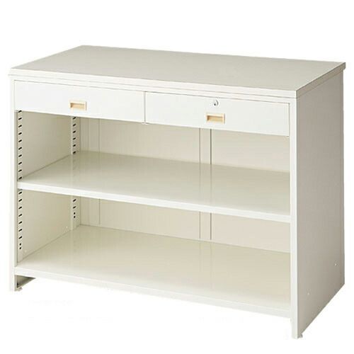 スチールカウンター 前面台無し W120cm  61-145-13-3 店舗什器 ディスプレー マネキン 装飾品 販促用品 ハンガー ラッピング