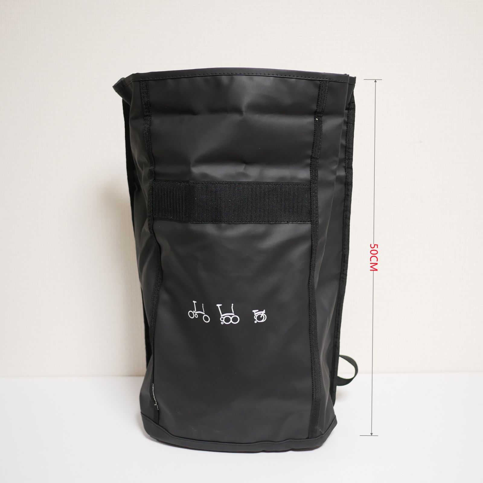 BROMPTON用　フロントバッグ　巻き巻きリュック　撥水加工　キャリアフレーム BROMPTON用 フロントバッグ 巻き巻きリュック 撥水加工 キャリア