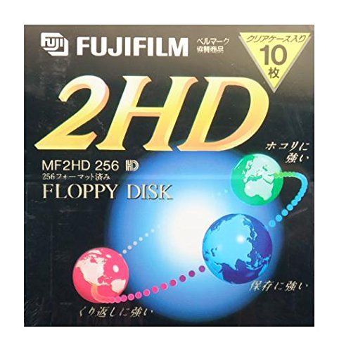 富士フイルム(FUJIFILM) 3.5インチ2HDフロッピーディスク10枚パック MF2HD256 NK10P - メルカリ